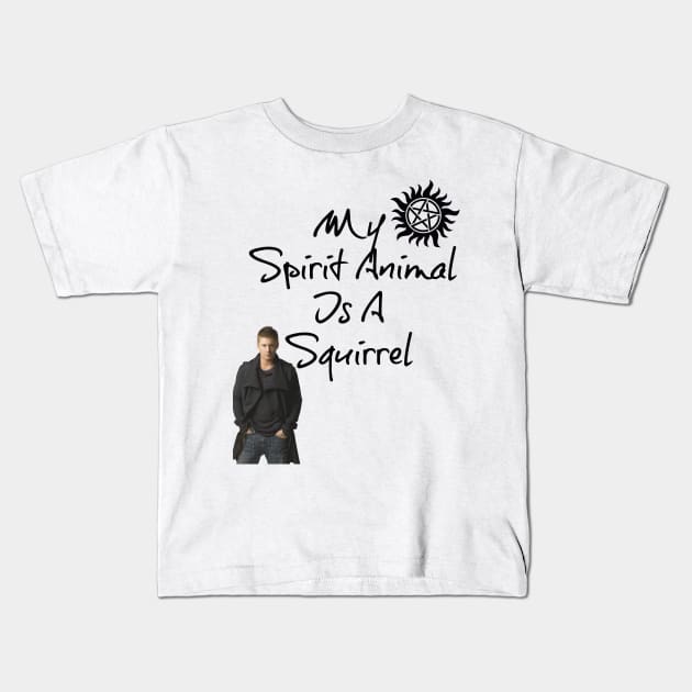 My Spirit Animal is a Squirrel Kids T-Shirt by tanyafaye76